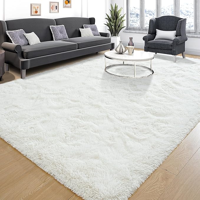Tepook Super Soft Fluffy Rugs for Bedroom, Shag 5x7 Area Rugs for Living Room by Tepook
