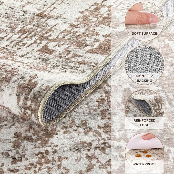 UERMEI 4x6 Area Rug Living Room Rugs - Image 6