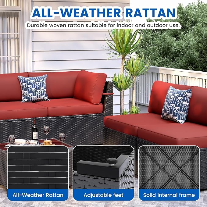 8 Piece Patio Furniture Set - Image 5