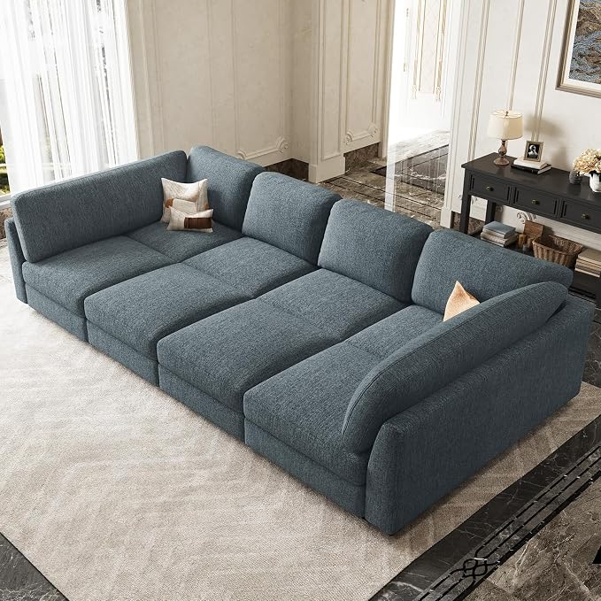 Belffin 111" Cloud Sectional Sleeper Sofa by Belffin