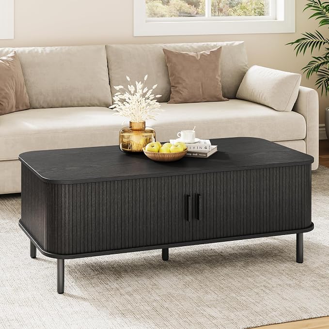 ONBRILL 47.2 Inch Mid Century Modern Coffee Table by ONBRILL