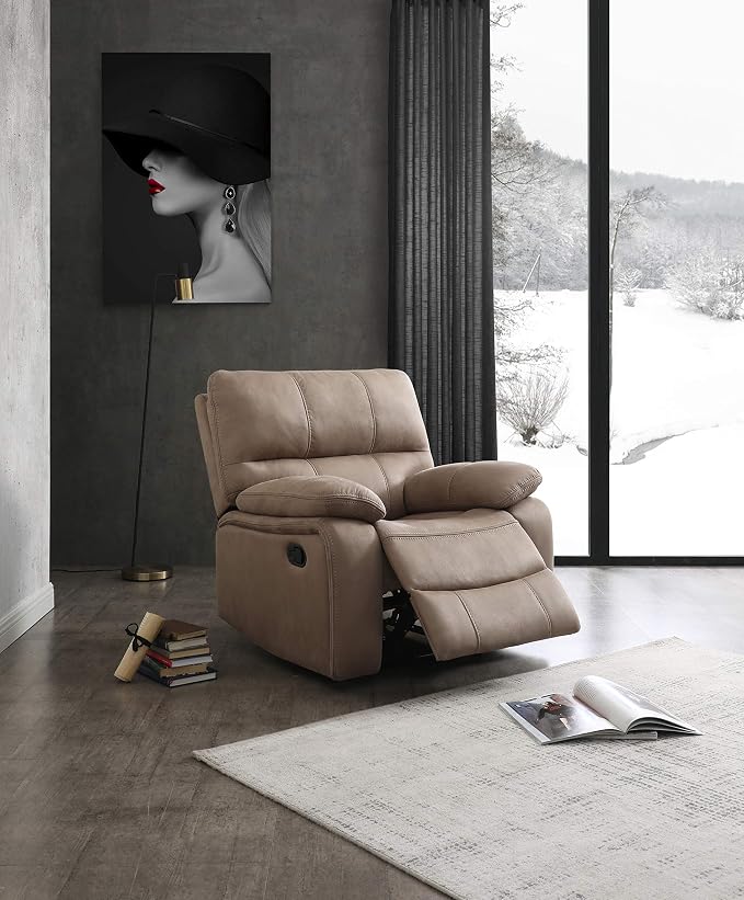 Betsy Furniture Microfiber Reclining Sofa Couch Set Living Room Set 8007 by BetsyFurniture