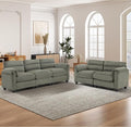 HAOMARKETS Corduroy Sofa Set, Upholstered Loveset and 3-Seater Couch by HAOMARKETS