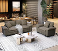SUNSHINE VALLEY 2 Piece Living Room Sofa Furniture Set, Chenille Modular by SUNSHINEVALLEY