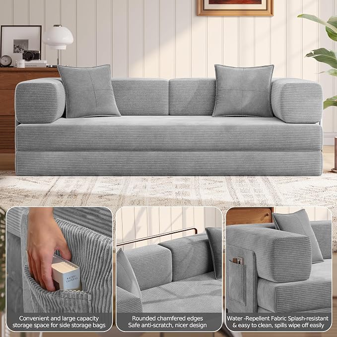 MoonSpeak 78.8''Sleeper Couch Bed - Image 5