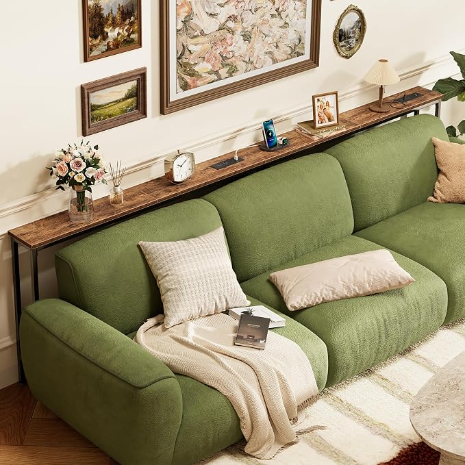 SUPERJARE 102.4 Inch Sofa Table - Image 7