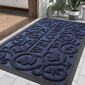 Smiry Welcome Door Mat Outside Entrance, Heavy Duty Trap Dirt and Moisture Easy by Smiry