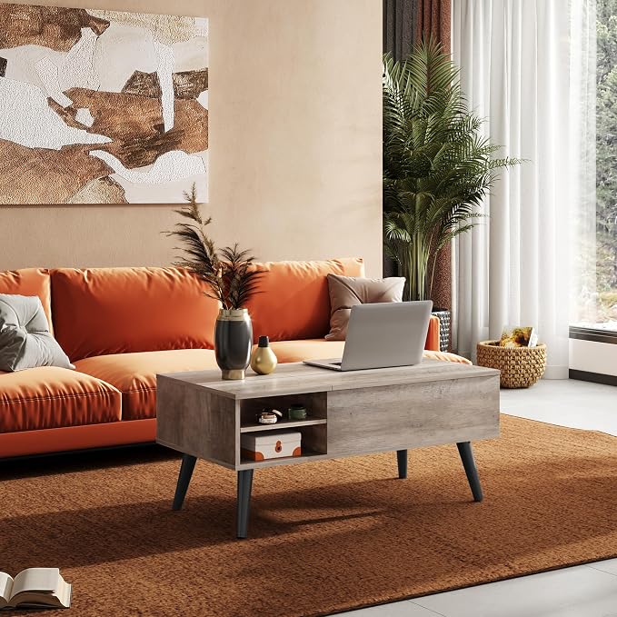 WLIVE Lift Top Coffee Table for Living Room, Small Coffee Table - Image 2