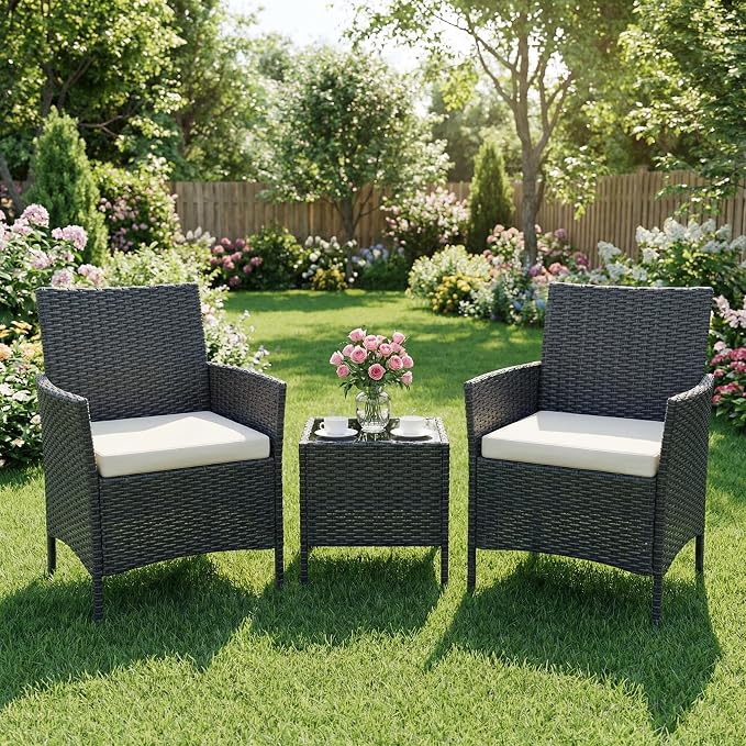 GarveeLife 3 Pieces Patio Furniture Set, Outdoor Furniture Sets by GarveeLife