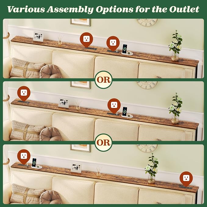 SUPERJARE 102.4 Inch Sofa Table - Image 6
