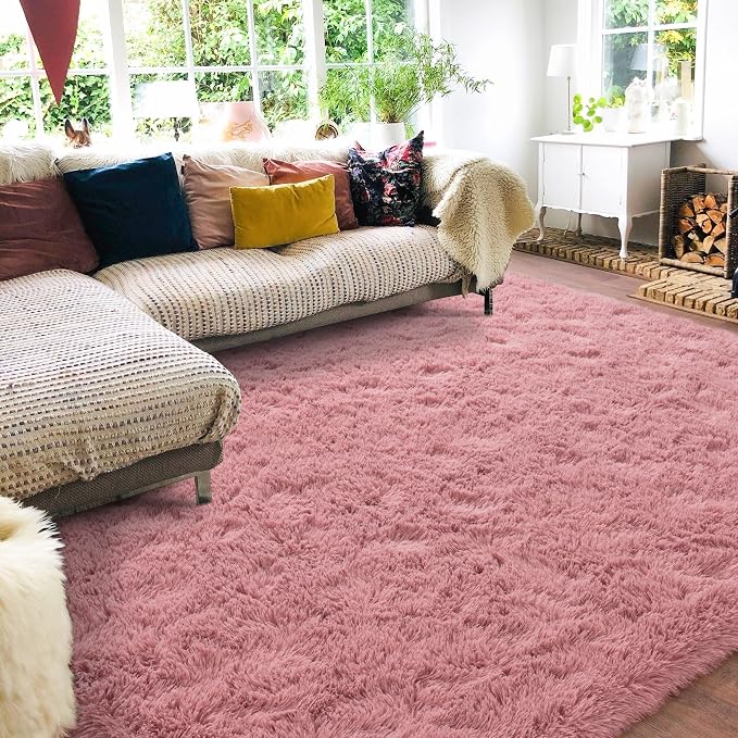 Rugs for Living Room 5x7, Soft Shaggy Modern Shag Area Rug for Bedroom - Image 2