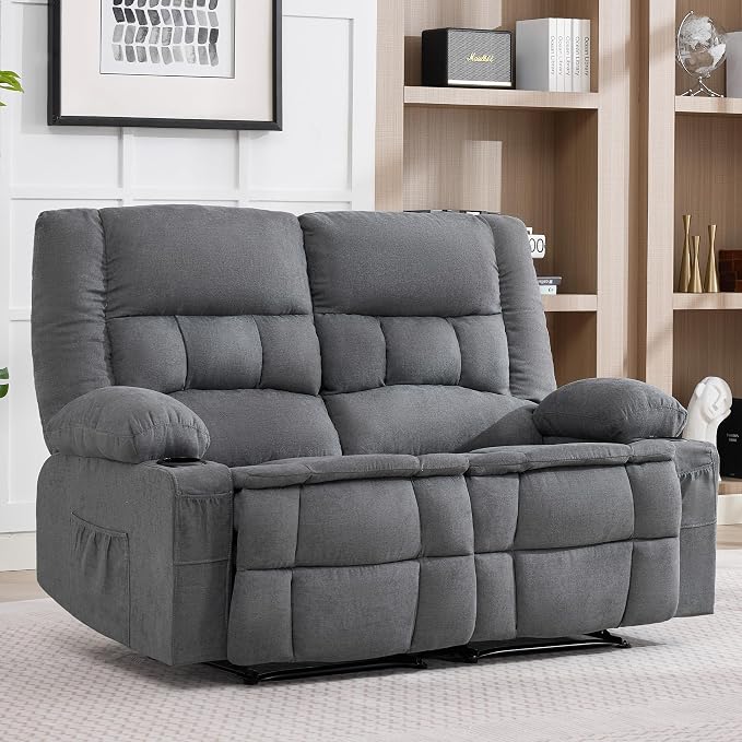 Loveseat Recliner Sofa, Big Large Reclining Sofa by Unknown