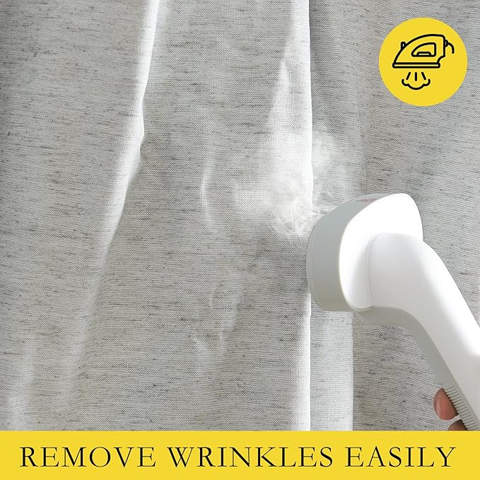 NICETOWN Grey Noise and Lights Block Out Curtains, 2 Panels, 34-inch W by - Image 7