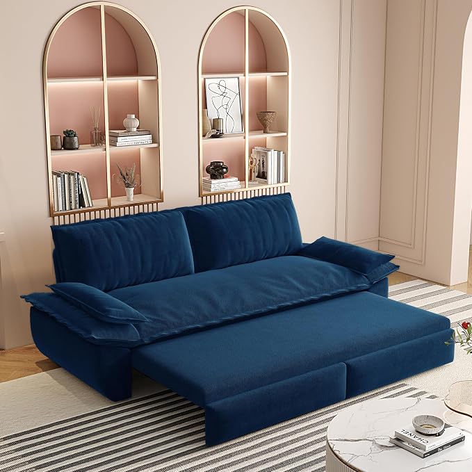 73.2" Sofa Bed Queen, 3-in-1 Pull Out Sofa Bed - Image 11