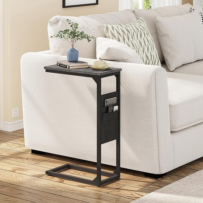 TUTOTAK C Shaped End Table, Side Table - Image 4