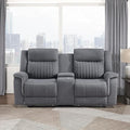 Lexicon Manual Double Reclining Loveseat, Polished Microfiber Manual Wall by Lexicon