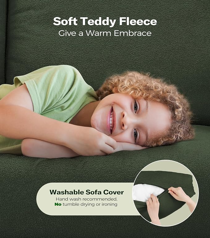 Welzona Loveseat, Comfy Teddy Love Seat - Image 3