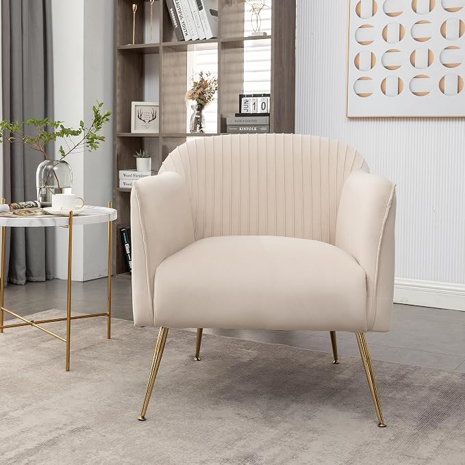Container Furniture Direct Contemporary Velvet Accent Chairs - Image 6