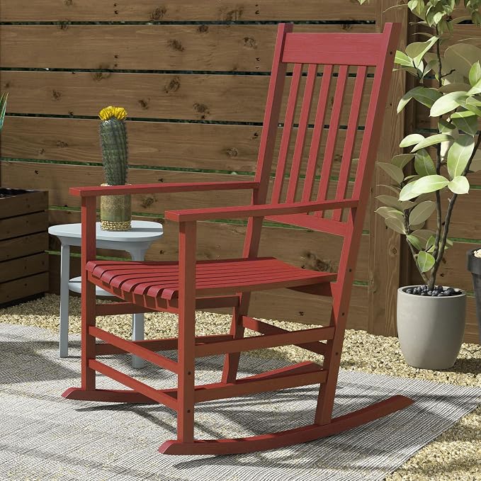Outsunny Outdoor Rocking Chair Set of 2, Patio Rocking Chair - Image 7