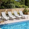 Crestlive Products Outdoor Chaise Lounge Chair, 5-Position Pool Lounge Chairs by CrestliveProducts
