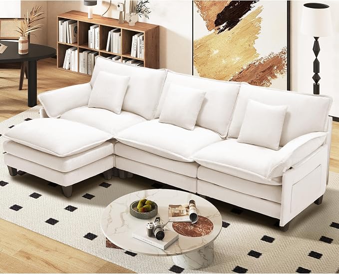 Cloud Couch, Deep Seat Couches for Living Room, Bedroom and Apartment, L Shaped by Unknown