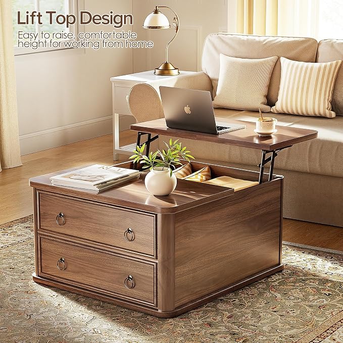 Memobarco 31.5" Lift Top Coffee Table - Image 3
