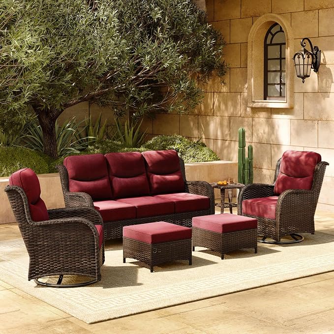 HILLGA 6-Piece Luxury Patio Furniture Set by HILLGA