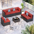 Patio Furniture Sets, 7-Piece Outdoor Patio Furniture by VonzoyHome