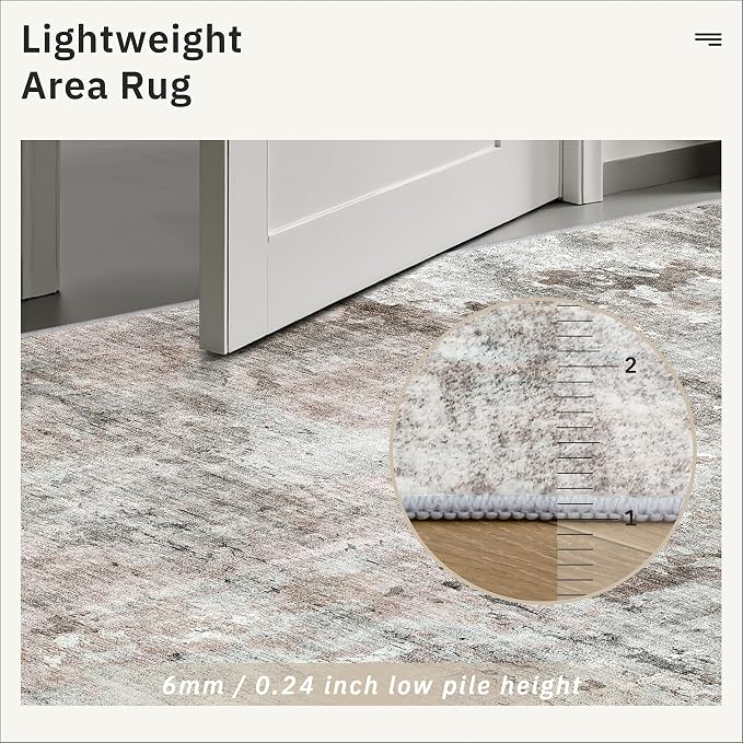 Runner Rug 2x12 Washable Non-Slip Hallway Runner Rugs - Image 7