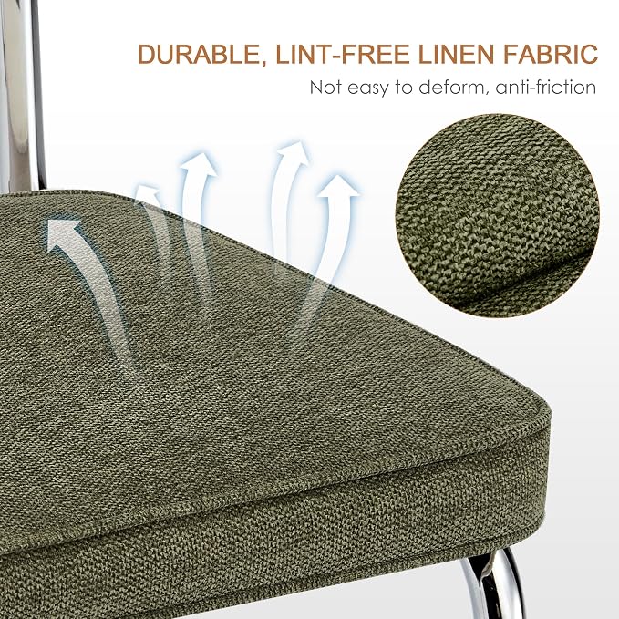 Zesthouse Natural Rattan Dining Chairs Set of 4, Mid Century Modern Dining - Image 4