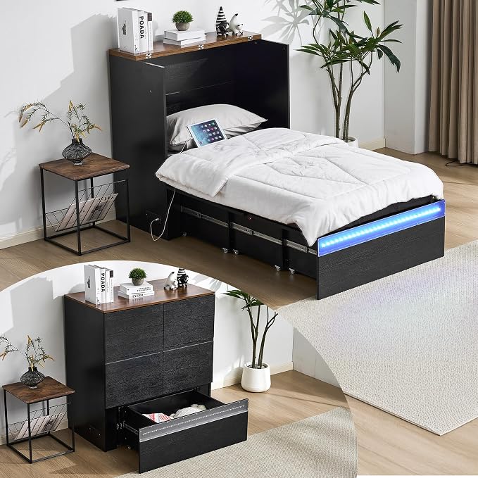 VINGLI Twin Size Murphy Bed by VINGLI