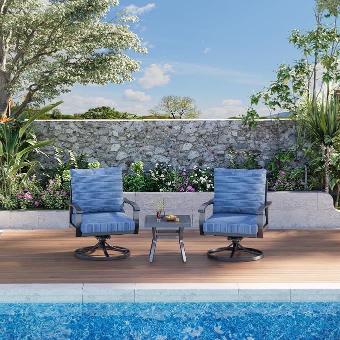 HOMREST Outdoor Swivel Rocker Patio Chairs - Image 9