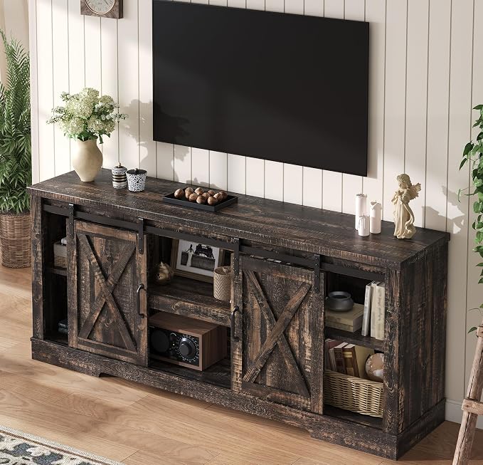 AMERLIFE 66" Farmhouse TV Stand - Image 8