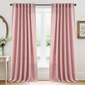 RYB HOME Living Room/Bedroom Curtains and Drapes Linen Sheer, Light Filtering by RYBHOME