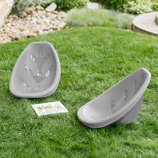 ECR4Kids Plastic Leaf Scoop Floor Rocker Seat, Classroom Furniture, Light Grey - Image 10