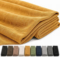 Mini Chenille Linen Blend Upholstery Fabric by the Yard, 57 Inch Wide Soft by Laklinlin