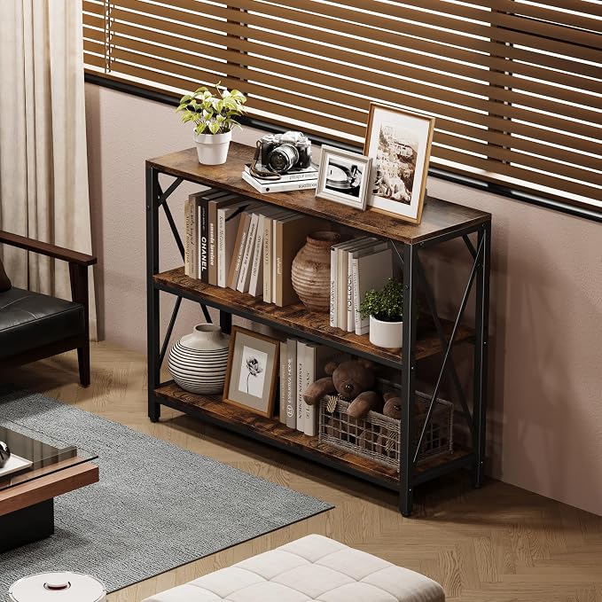Homeiju Entry Table 40" Width, 3-Tier Entryway Table - Image 7