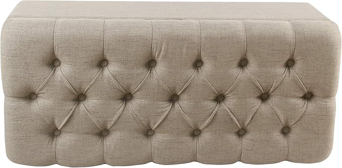 Homepop Home Decor | Tufted Ainsley Button Storage Ottoman Bench - Image 11