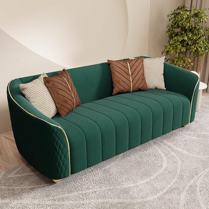 1-Piece Luxury Velvet Sofa Set for Living Room, Elegant Design Couch Set - Image 3