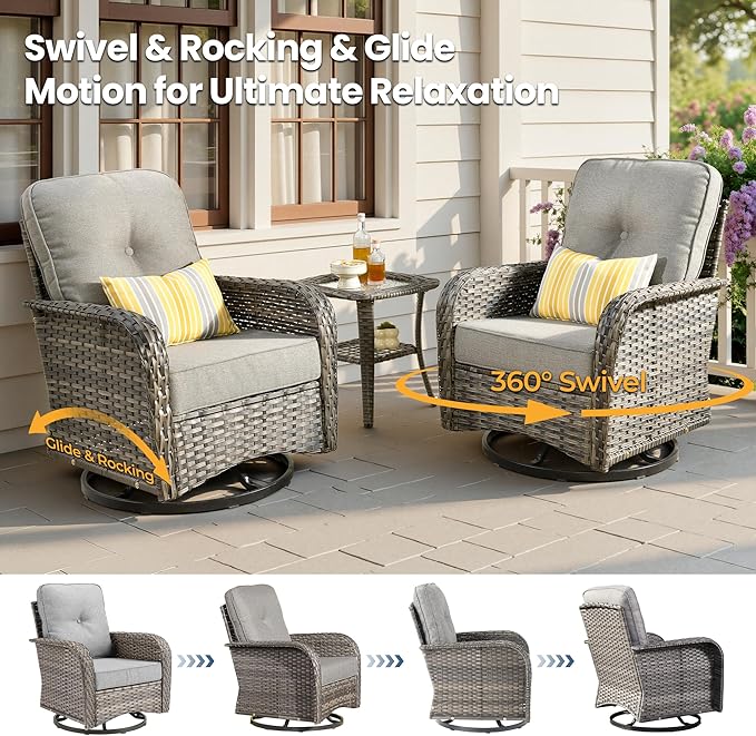 Weaxty 8 Pieces Outdoor Patio Furniture Sets - Image 3