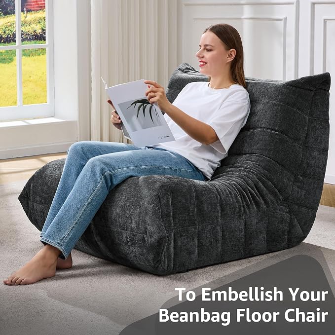 Bean Bag Chairs for Adults Giant Bean Bag Chair Memory Foam BeanBag Chair Bean - Image 6