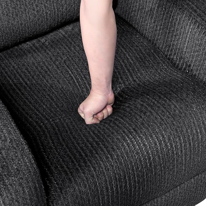 Lexicon Manual Recliner Chair, Textured Microfiber Reclining Chair, Wall Hugger - Image 18