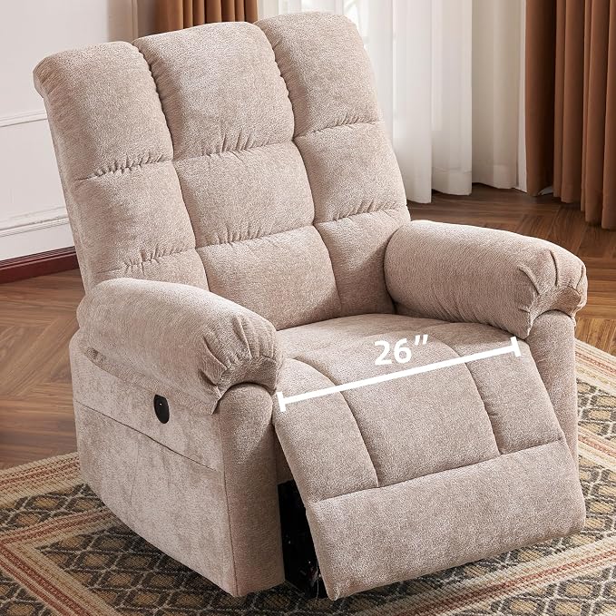 Oversized Power Lift Recliner Chair by Rhevoy