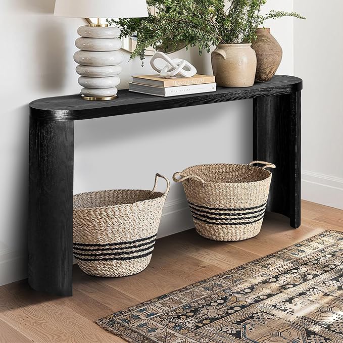 60'' Console Table Sofa Table Thick Top Entryway Table, Hallway Table - Image 6