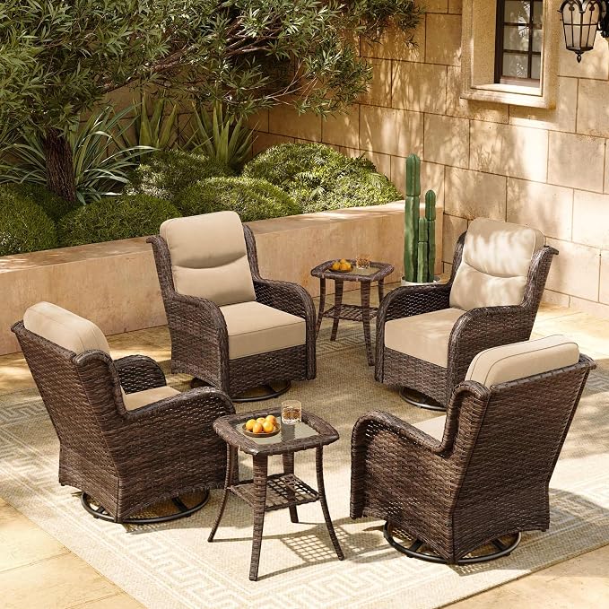 HILLGA 6-Piece Luxury Patio Furniture Set by HILLGA