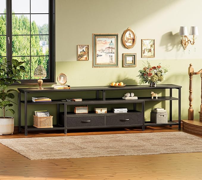 Huuger TV Stand for 75 80 Inch TV, Entertainment Center - Image 7