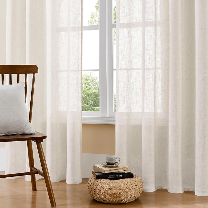 Joydeco Light Filtering Curtains 90 Inch Length - Image 2
