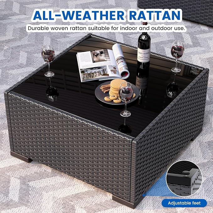 Patio Furniture Sets, 7-Piece Outdoor Patio Furniture - Image 6