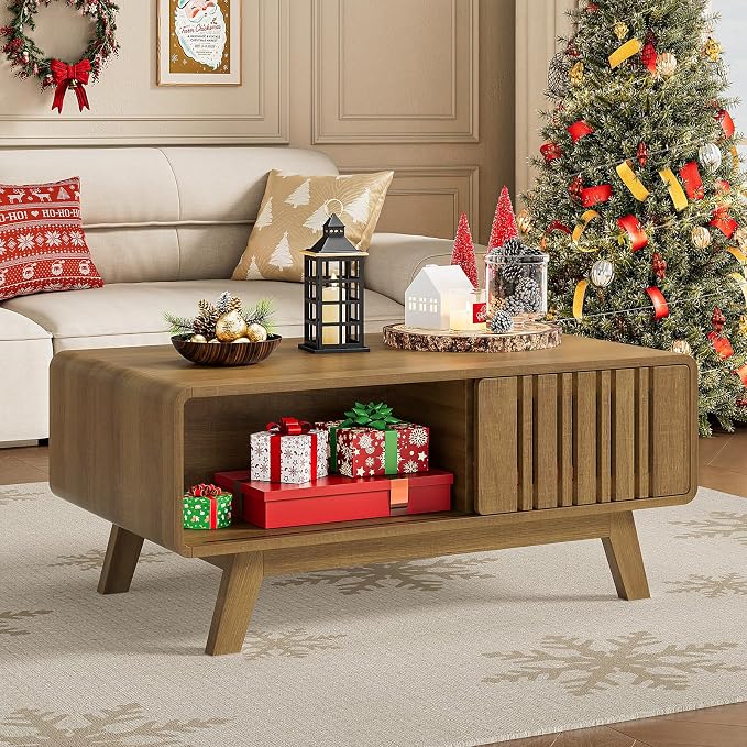 ONBRILL Coffee Table, Mid Century Modern Table - Image 3