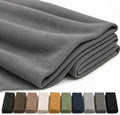 Mini Chenille Linen Blend Upholstery Fabric by the Yard, 57 Inch Wide Soft by Laklinlin